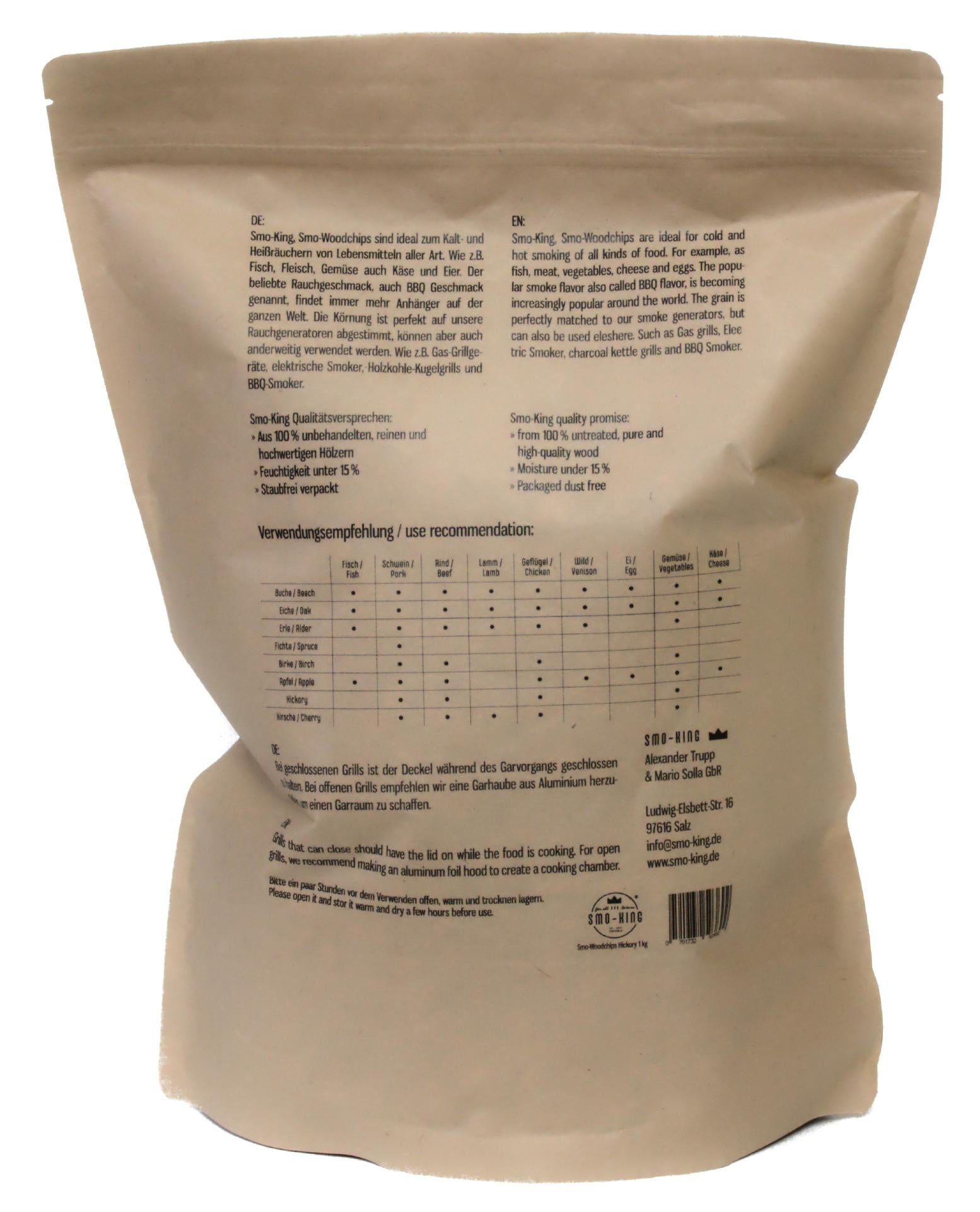 Smo-King Woodchips Hickory 1 kg