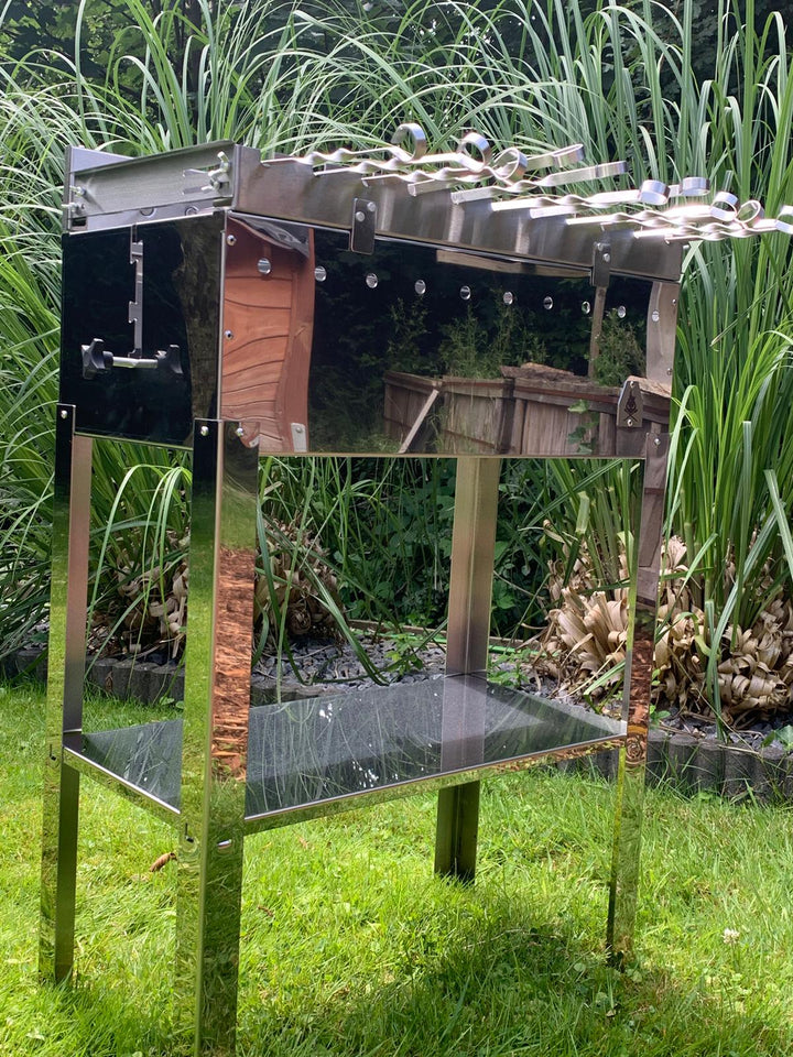 BIG Gerd Schaschlik Mangal Grill mit Multi-Drehspießaufsatz | Aganjok