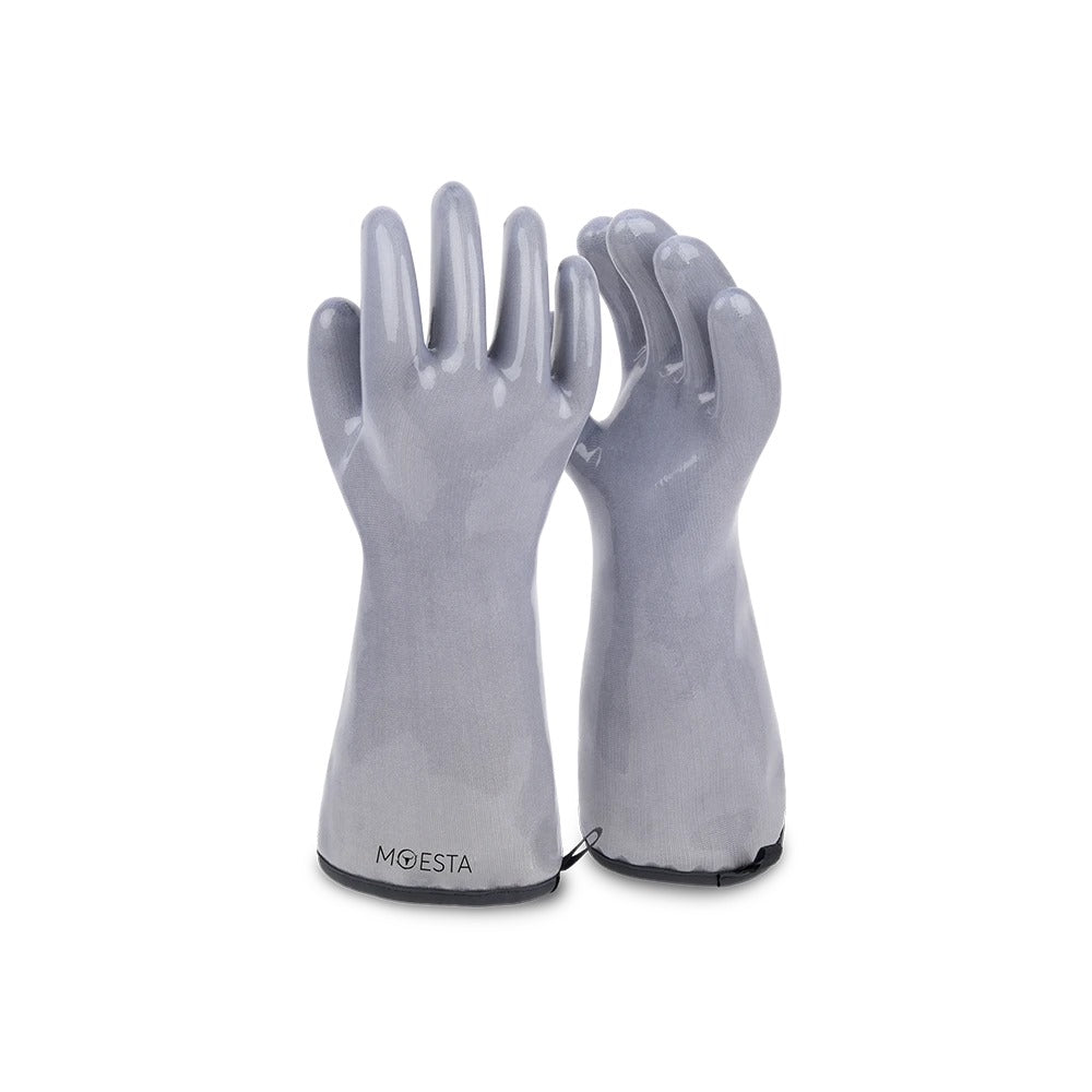 MAXMOC Hitzeschutz-Handschuhe Fürs Haarstyling – 2 Paar, Hitzebeständig Für Glätteisen, Lockenstab & Föhn, Aus Nylon, Rosa & Grün