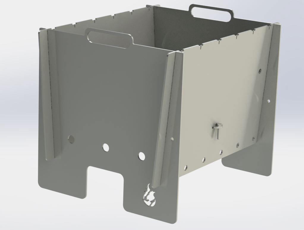 Stecki Steckgrill Mangal aus Stahl - Mobiler & Robuster Schaschlikgrill | Aganjok