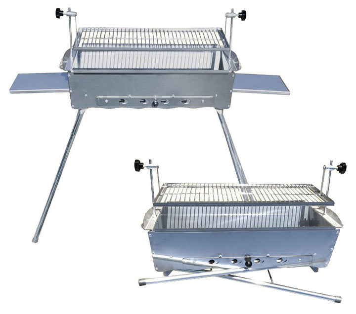 Mangal Grill Ideal – Profi Schaschlikgrill aus Edelstahl, höhenverstellbar