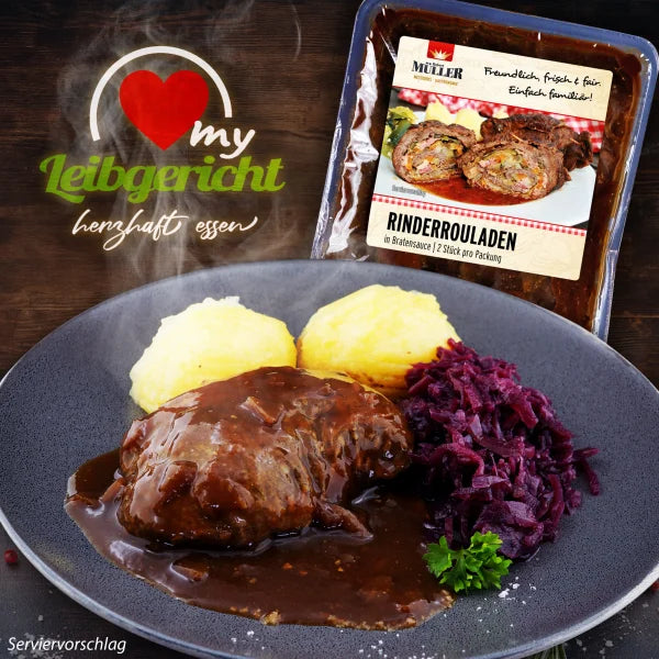 rouladen in soße aufbewahren Rinderrouladen gefüllt in Bratensauce