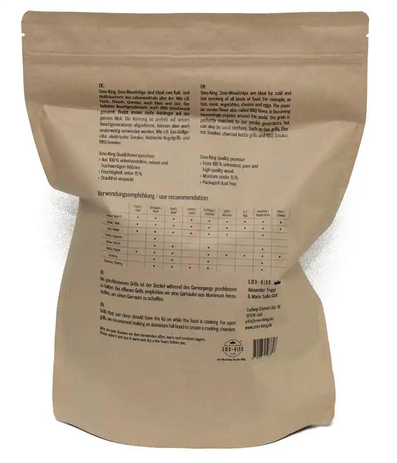 SMO-KING Woodchips Kirsche 800g