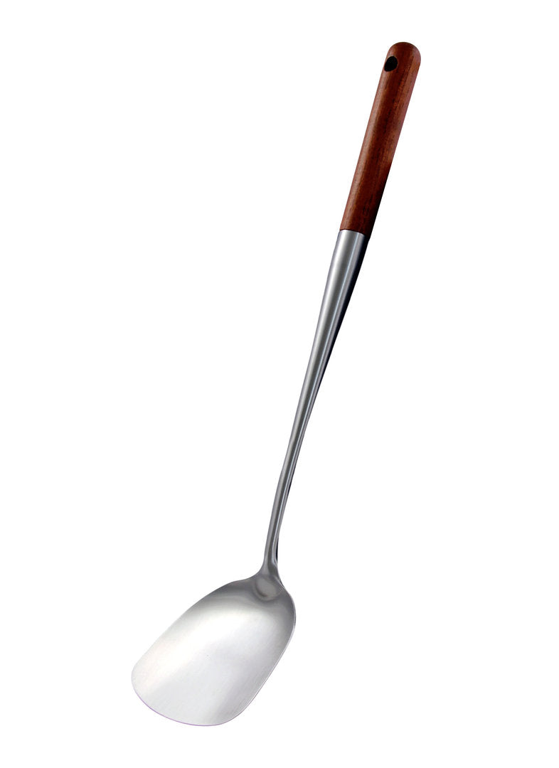 3er Edel-Luxus Set – Schaumlöffel 50 cm + Schöpflöffel 50 cm + Küchenspatel 43 cm – mySchaschlik