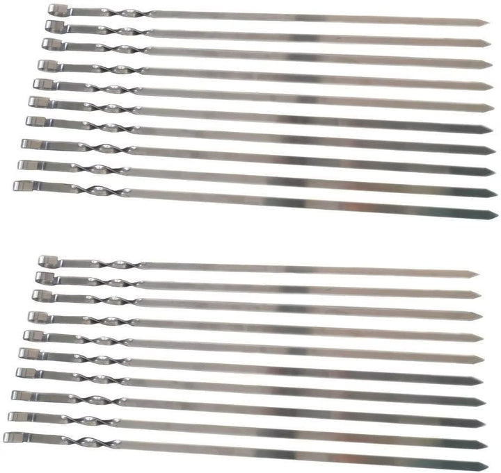 Grillspieß Edelstahl 60 cm – 10 mm breit/2mm stark