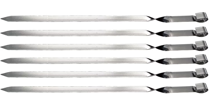 Edelstahl Adana-Spieße – 6er Set