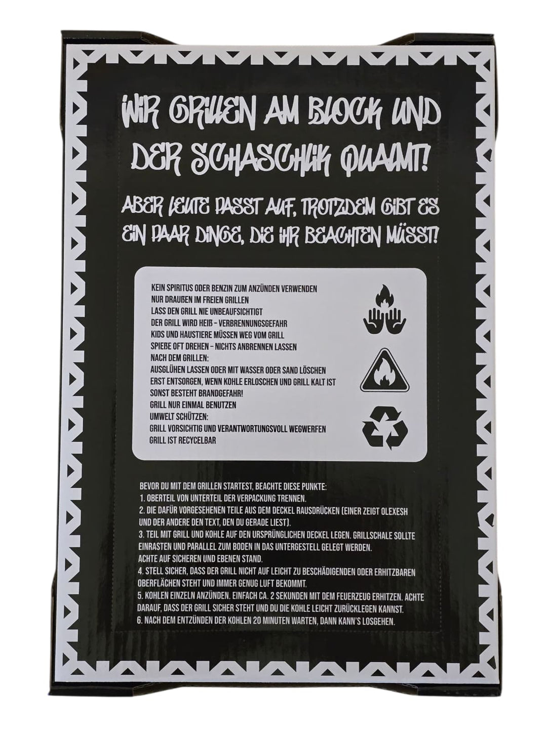 „mySchaschlik × Olexesh“ Einweggrill