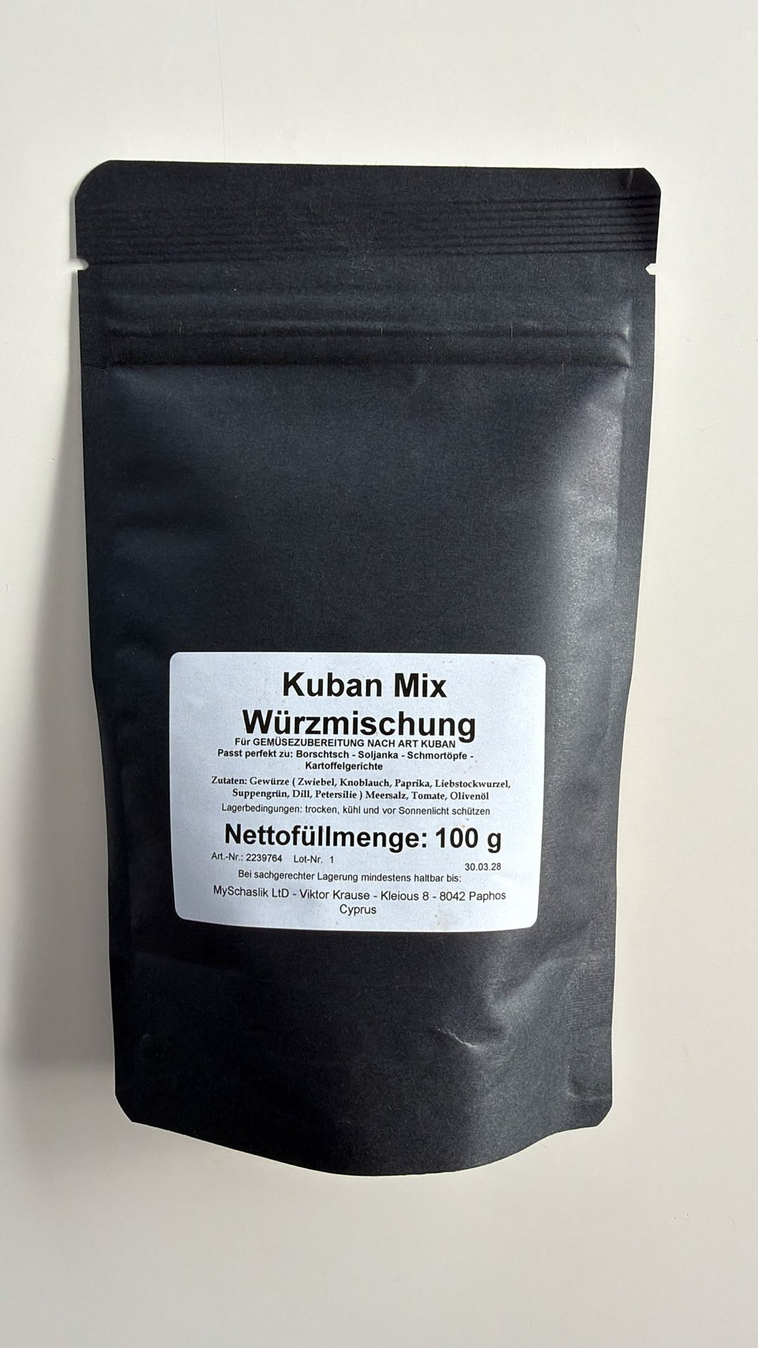 Kuban Mix Würzmischung 100 g | mySchaschlik