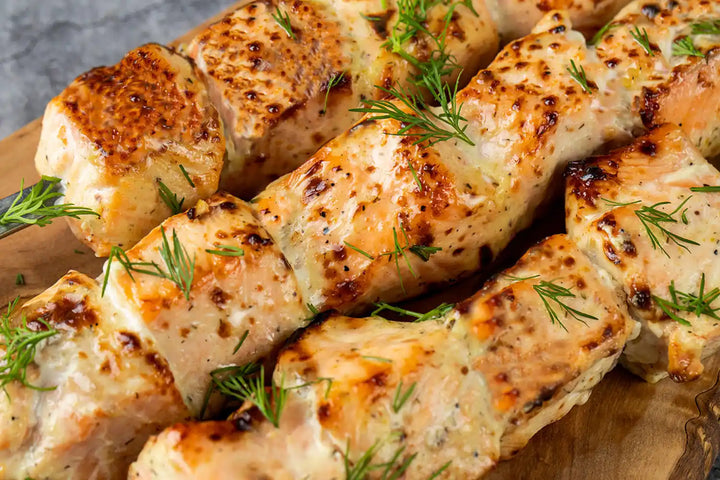 Lachs-Schaschlik Senf Dill 1kg