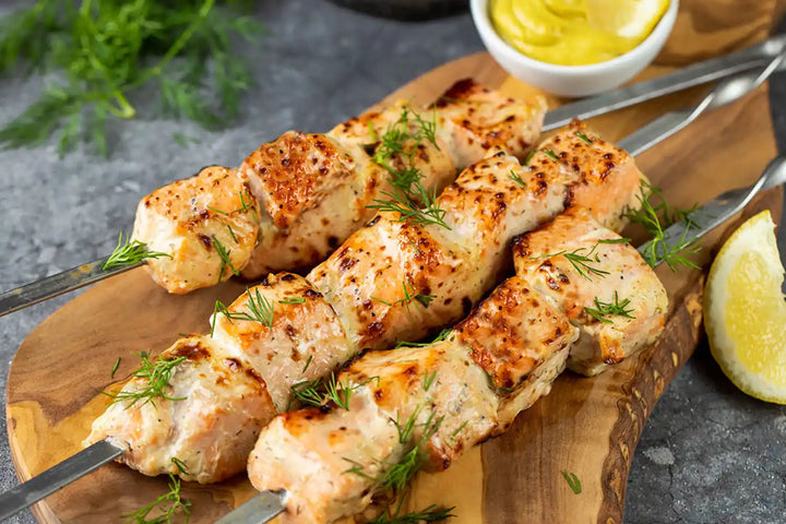 Lachs-Schaschlik Senf Dill 1kg