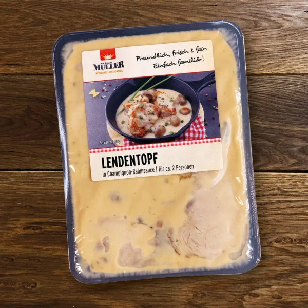 Lendentopf mit Champignon-Rahmsoße | mySchaschlik