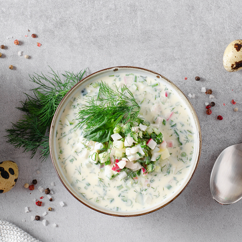 Okroschka kalte Suppe