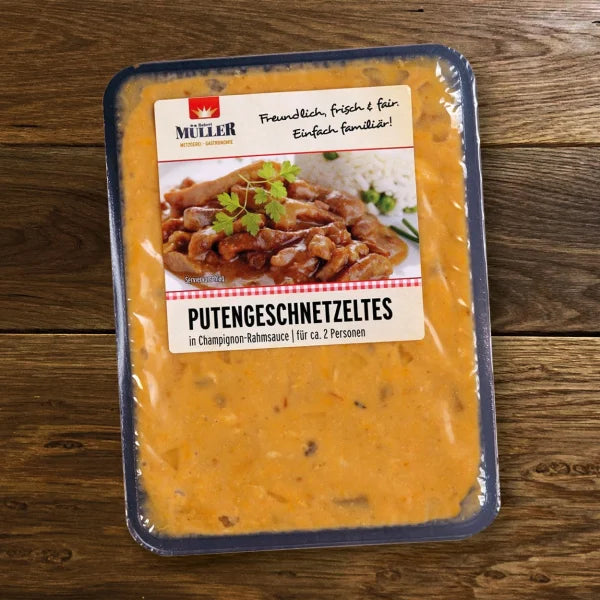 Putengeschnetzeltes in Champignon-Rahmsauce | mySchaschlik