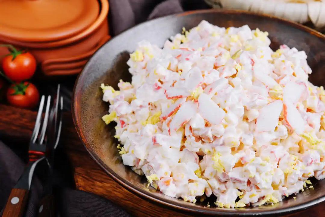 Kraboviy Salat – Reissalat mit Surimi