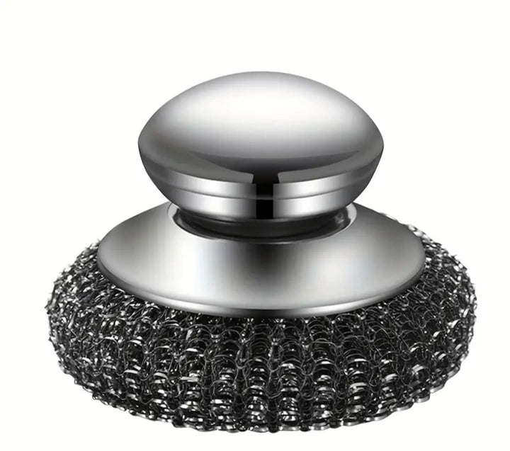 Schrubber mit Griff – Wiederverwendbares Reinigungswerkzeug für Gusseisen, Töpfe & Grills