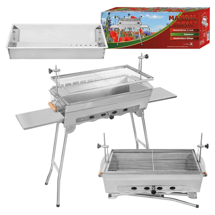 SET: Mangal Grill "Ideal" + Mehrfacher Drehspieß „Sesam II"