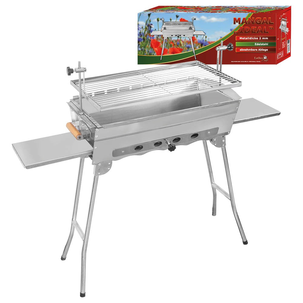 SET: Mangal Grill "Ideal" + Mehrfacher Drehspieß „Sesam II"