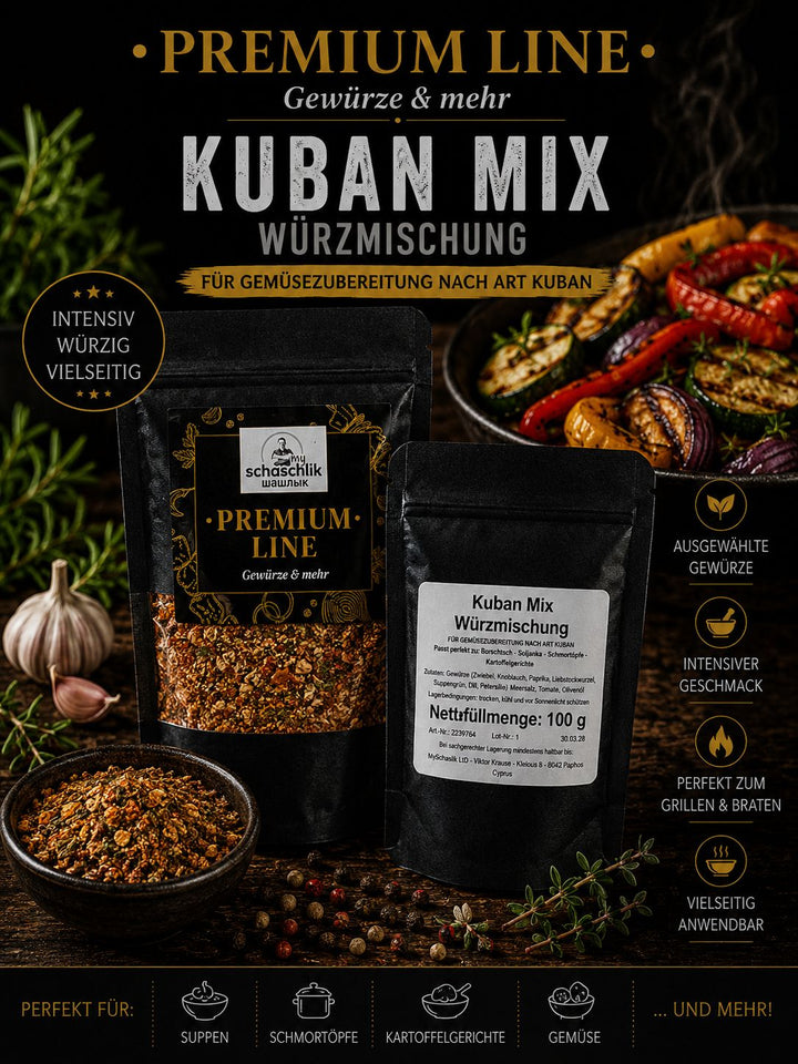 Kuban Mix Würzmischung 100 g | mySchaschlik