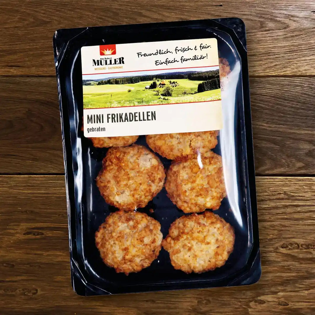 Mini Frikadellen gebraten verpackt