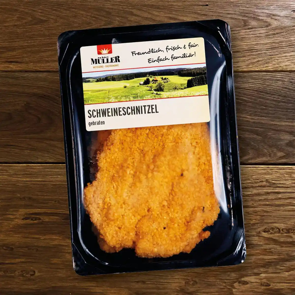 Schweineschnitzel verpackt