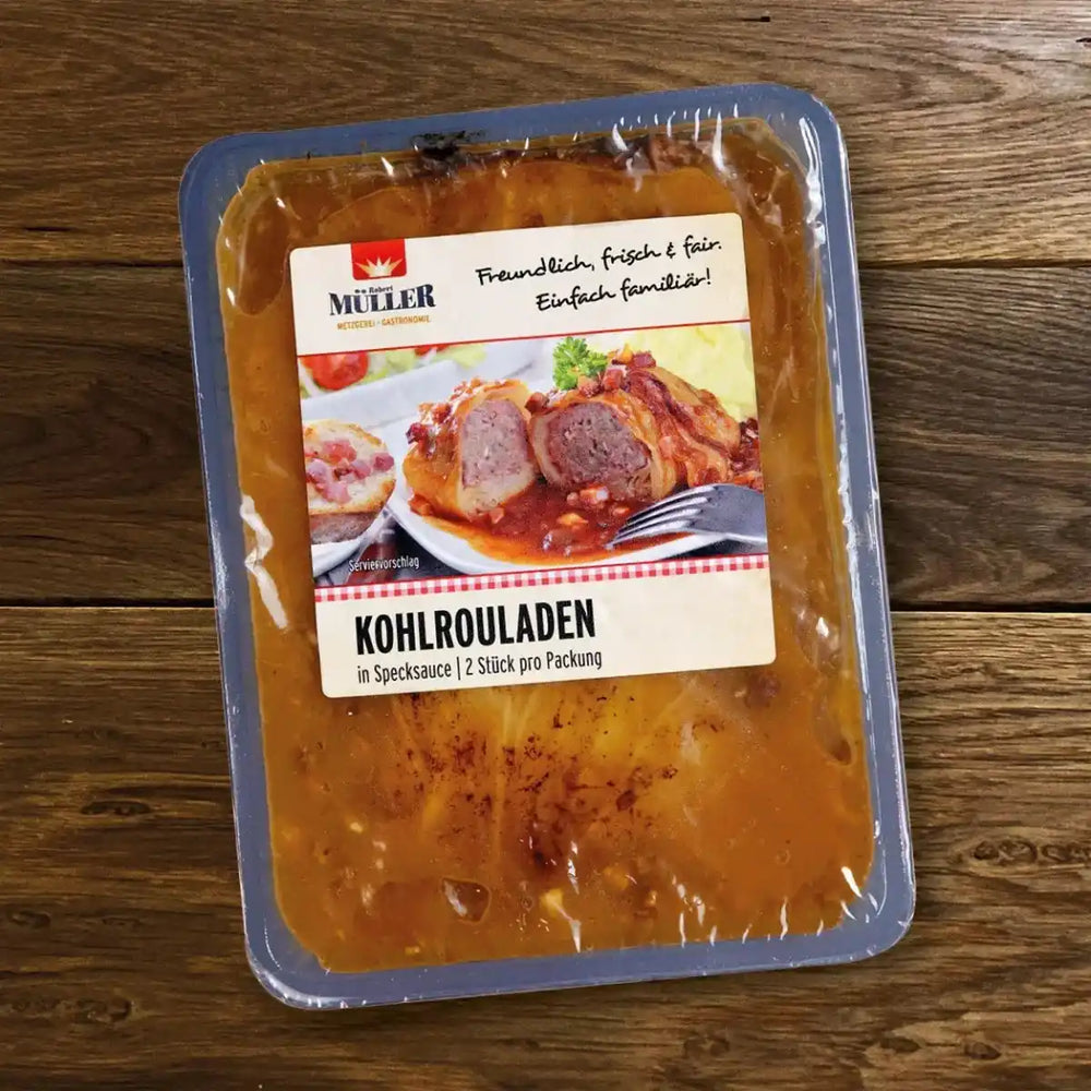 Kohlrouladen verpackt